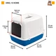 Закритий туалет для кішок Ferplast Ariel 10 Home 47х36х35 см Синій (72068099) - зображення 2