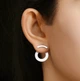 Сережки джекети зі срібла 925 (АРТ. №6186p) Dadiverin Jewelry - изображение 3
