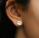 Сережки пусети зі срібла 925 у формі відбитку лапки (АРТ. №6058) Dadiverin Jewelry - изображение 2