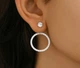Сережки джекети зі срібла 925 з фіанітами (АРТ. №6192) Dadiverin Jewelry - зображення 1