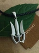 Срібний кулон тризуб у формі меча з ножами, великий (АРТ. №199b) Dadiverin Jewelry - изображение 4