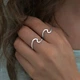 Каблучка у вигляді хвилі зі срібла 925 (АРТ. №975) Розмір 17 Dadiverin Jewelry - изображение 1
