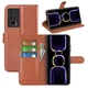 Классический чехол-книжка Deexe Book Type для Xiaomi Poco F5 Pro / Redmi K60 / Redmi K60 Pro - Brown - изображение 6