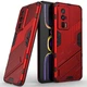 Защитный чехол с подставкой Deexe Bibercas для Xiaomi Poco F5 Pro / Redmi K60 / Redmi K60 Pro - Red - изображение 1