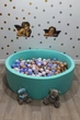 Сухой бассейн Maikinbaby круг 150х40х8 см и 400 шт шаров Мятный (арт.М150-108) - изображение 2