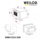 Встраиваемая микроволновая печь WEILOR WBM 2551 GW - изображение 10