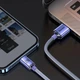 Кабель Baseus Crystal Shine Series USB For Lightning (Apple) Швидка зарядка 2.4A 2m Кабель для Айфону (CAJY000105) Purple - зображення 11