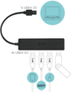 Hub USB 4 w 1 i-Tec Slim Pass USB 3.0 (U3HUB404) - obraz 3