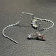 Набор бижутерия серьги из медицинской стали TRENDY Stars AC1278B 266 - изображение 3
