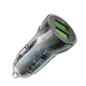 Автомобільне зарядне пристрій HOCO Z47 Transparent Discovery Edition QC3.0 18W Transparent Black (6931474782212) - зображення 1