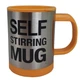 Кружка-мешалка автоматическая Self Stirring Mug 350 мл Оранжевая - изображение 2