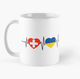 Чашка Керамическая Кружка с принтом Switzerland Ukraine Швейцария Украина Белая 330 мл - изображение 1