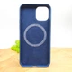Чехол Silicone Case with MagSafe для iPhone 12/12 Pro Deep Navy - изображение 2