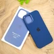 Чехол Silicone Case with MagSafe для iPhone 12/12 Pro Deep Navy - изображение 3