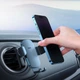 Автодержатель Baseus Metal Age Gravity Car Mount Round Air Vent Version Dark Grey (770904) - изображение 5