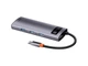 Док-станція для ноутбука BASEUS Metal Gleam Series 5-in-1 Multifunctional Type-C HUB Docking Station Space Gray (CAHUB-CX0G) - изображение 3