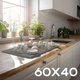 Коврик для сушки посуды EVAPUZZLE KITCHEN 60x40 см (сушилка для посуды, коврик для кухни, под посуду) Серый - изображение 3