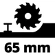 Дисковая пила Einhell TE-CS 18/190 Li BL - Solo акум., PXC, 18В, диск 190х20 мм (без АКБ та ЗП) (4331210) - изображение 7