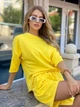 Жіночий костюм двійка Петля Жовтий Без Бренду (Р4936-240/А) 42-46 - зображення 2