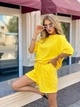 Жіночий костюм двійка Петля Жовтий Без Бренду (Р4936-240/А) 42-46 - зображення 3