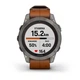 Смарт-часы Garmin Fenix 7 Pro Sapphire Solar Edition Titanium with Chestnut Leather Band (010-02777-30) - изображение 9