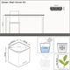 Набір розумних вазонів Lechuza Green Wall Home Kit Glossy Яскраво-червоний блискучий (13525) - зображення 4