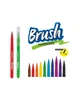 Фломастеры "Brush" с пишущим узлом в виде кисточки с разной толщиной линии письма 0,1 мм и 5 мм 10 цветов 65610PTR 5907690865610 - изображение 2