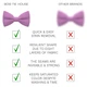 Бабочка Bow Tie House большая розовая Lilac Chiffon 10275L - изображение 3
