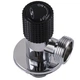 Кран кутовий кераміка SOLOMON EXCLUSIVE 1/2″X3/4″ 989 BLACK ( 1шт.) - изображение 3