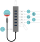 Hub USB i-Tec Metal USB Type-C 8-w-1 (C31HUBMETAL703) - obraz 3