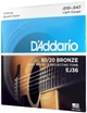 Струны для акустических гитар D'Addario EJ36 80/20 BRONZE REGULAR LIGHT 12-STRING (10-47) - изображение 2