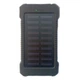 УМБ Power Bank Solar 10000mAh повербанк із сонячною панеллю та ліхтариком Black (11228-hbr) - зображення 1