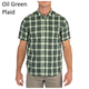 Рубашка 5.11 HUNTER PLAID SHORT SLEEVE SHIRT, 71374 Large, Mahogany Plaid - изображение 4