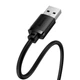 USB кабель подовжувач USB на USB Baseus AirJoy Series charging data (0,5m, 480Mbps, OTG, USB2.0, 3A). Black - зображення 4