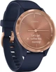 Смарт-годинник Garmin vivomove 3S Rose Gold Stainless Steel Bezel w. Navy and Silicone B. (010-02238-03) - изображение 6