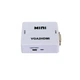 Перехідник з VGA на HDMI зі звуком MiNi VGA2HDMI Білий, конвертер vga to hdmi (1008560-White) - зображення 1