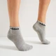 Набор женских носков Adidas C Lin Ankle IC1304 37-39 3 пары Medium Grey Heather (4066746450987) - изображение 4