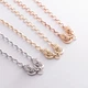 Колье "Пантера" в желтом золоте (фианиты) кол02442 Онікс 40 - изображение 4