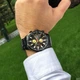 Мужские классические часы Curren 8351 чёрные с золотистым - изображение 2