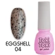 Гель-лак (бежевий з поталлю) EggShell EG04 Toki Toki 5 мл - зображення 1