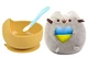 Набор S&T мягкая игрушка Pusheen cat/тарелка Y28/ложка (v-10551) - изображение 1