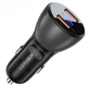 Зарядное устройство ACEFAST 2хUSB 45W QC Metal Digital Display Black (DISPLAY CAR CHARGER_B7) - изображение 2