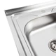 Кухонная мойка из нержавеющей стали Platinum 8060 L ДЕКОР (0,7/160 мм) - изображение 4