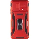 Ударостійкий чохол Camshield Army Ring для Xiaomi Poco F5 / Note 12 Turbo (Червоний / Red) - изображение 2