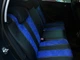 Универсальные авточехлы на сиденья Pok-ter GT Line экокожа с синей вставкой алькантары - изображение 3