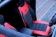 Универсальные авточехлы накидки экокожа с автотканью Pok-ter GT красные (на передние сиденья) - изображение 5