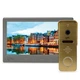 Комплект відеодомофона Light Vision: домофон 7" AMSTERDAM FHD Grey та відеопанель RIO FHD Gold - зображення 1