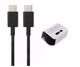 Кабель Universal для Samsung DP-DG977 Type-C- Type-C 3A 25 Вт поддержка Super Fast Charging для Galaxy Note 10/S10 Черный - изображение 7