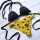 Роздільний чорний купальник з квітковим принтом Asos Swim 8608 XXS (38) - зображення 4