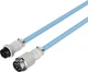 Кабель HyperX USB Type-C - Type A Coiled Cable 1.37 м Blue/White (6J680AA) - зображення 2